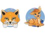 Schneiders Badges Fox + Baby Deer, 2 Stück, Bewusste
