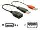 DeLock USB 2.0-Y-Kabel USB A - USB A