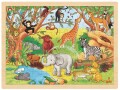 Goki Puzzle Einlegepuzzle Afrika, Motiv: Tiere