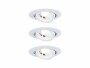 Paulmann Einbauspot LED 3er-Set, 3 x 6W, 3000K, Weiss