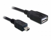 DeLock USB 2.0-Adapterkabel Mini-USB B - USB A