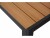 Bild 1 Schou Tisch Noah, 205 x 90 cm, Schwarz/Teak, Detailfarbe