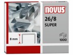 Novus Heftklammer 26/8 Super 1000 Stück, Verpackungseinheit