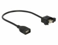 DeLock USB2.0-Kabel A-A: Buchse-Buchse, 0.25m, zum