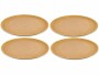 Koziol Speiseteller Connect 25.5 cm, 4 Stück, Beige/Hellbraun