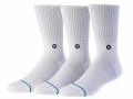 STANCE Socken Icon Weiss 3er-Pack, Grundfarbe: Weiss, Detailfarbe