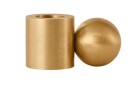OYOY Kerzenhalter Palloa klein, brass solid, Stahl, 2x2x3.9 cm