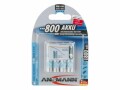 Ansmann Akku 4x AAA 800 mAh, Spannung: 1.2 V