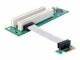 Image 1 DeLOCK - Riser card PCI Express x1 > 2x PCI 32Bit 5 V with flexible cable 9 cm left insertion
