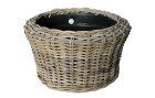 Jaco Pflanzengefäss Drypot Korb rund Natur, Durchmesser: 55