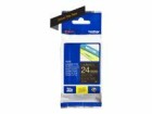 Brother TZe-354 - Self-adhesive - gold on black