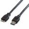 Bild 0 Roline USB 3.2 Verbindungskabel - Typ A-B-Micro - 0,8 m - Schwarz