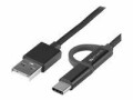 4smarts USB-Kabel 2A USB A - Micro-USB B/USB C