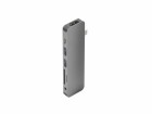 HYPER Dockingstation Hyperdrive Solo 7-in-1 Grey, Ladefunktion