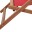 Image 8 vidaXL Chaise pliable de plage Tissu et cadre en bois Rouge