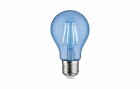 Paulmann Lampe E27 2.2W, Blau, Energieeffizienzklasse EnEV 2020