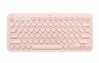 Logitech Bluetooth-Tastatur K380 Multi-Device Rosa, Tastatur Typ