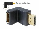 DeLOCK - Adapter Displayport male > Displayport female angled down