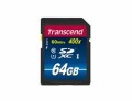 Transcend Premium - Flash-Speicherkarte - 64 GB - UHS
