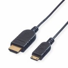 Roline HDMI-Mini HDMI Verbindungskabel - 1,2 m - Highspeed - 4K - 3D - Schwarz