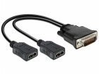 DeLock Delock Adapter DMS-59 Stecker > 2 x HDMI