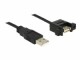 Image 2 DeLock USB2.0 Einbaukabel, A -A, 25cm, SW