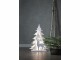 Star Trading Tischdeko Grandy 70 cm, 36 LED, Holz, Weiss