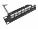 Bild 1 Wirewin Patchpanel 24 Port, Keystone, 1HE 19"-Rack Schwarz, Montage