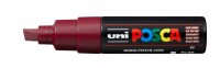 UNI-BALL  Posca Marker 8mm PC8K RED WIN bordeaux, Keilspitze, Kein