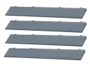 Bergo Bodenfliesen Abschlussrampe zu Unique Graphite, 4 Stück, Typ: Zubehör