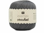 Rico Design Häkel- und Strickgarn Essentials Crochet 50 g, Grau