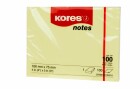 Kores Notizzettel 10075, 10 x 7.5 cm, Gelb, Breite