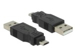 DeLock USB Adapter Micro-B zu A, Micro-B Stecker zu A Stecker