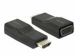 DeLock Adapter HDMI - VGA Schwarz, Kabeltyp: Adapter