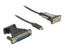 DeLock Adapterkabel USB Type-C ? RS-232 DB9 ;DB25 1.8