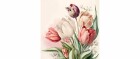 Braun + Company Papierservietten Vintage Tulip 33 cm x 33 cm