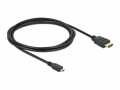 DeLock Kabel HDMI - Micro-HDMI (HDMI-D), 2 m, Schwarz