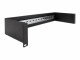 DeLock Hutschienenpanel 2HE 19", Schwarz, Montage: 19" Rack