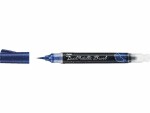 pentel Dual Metallic Brush Blau, Strichstärke: B, Keine Angabe