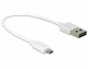 DeLock Easy USB2.0 Kabel, A - MicroB, 20cm, WS