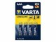 Varta VARTA High LONGLIFE AAA, 1.5V, 4Stk,