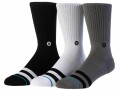 STANCE Socken The OG Schwarz-Weiss 3er-Pack, Grundfarbe: Weiss