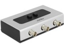 DeLock Switchbox BNC, 2 Port, Bedienungsart: Tasten, Anzahl