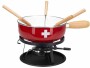 Nouvel Käsefondue-Set CH-Kreuz 9 Teile, Rot/Weiss, Anzahl