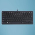 R-Go Tools R-Go Compact Clavier, QWERTY (UK), blanc, filaire - Clavier