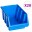 Bild 0 vidaXL Stapelboxen 20 Stk. Blau Kunststoff