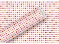 Braun + Company Geschenkpapier Heart to Heart Rot, 70 cm x