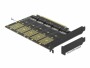 DeLock Host Bus Adapter PCI-Express x16v3 zu 5xM.2 Key-B