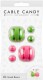 CANDY CABLE CANDY CAB Mixed Beans, 6x à 3 - 49.CC023  grün, pink