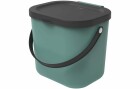 Rotho Recyclingbehälter Albula 6 l, Dunkelgrün, Material